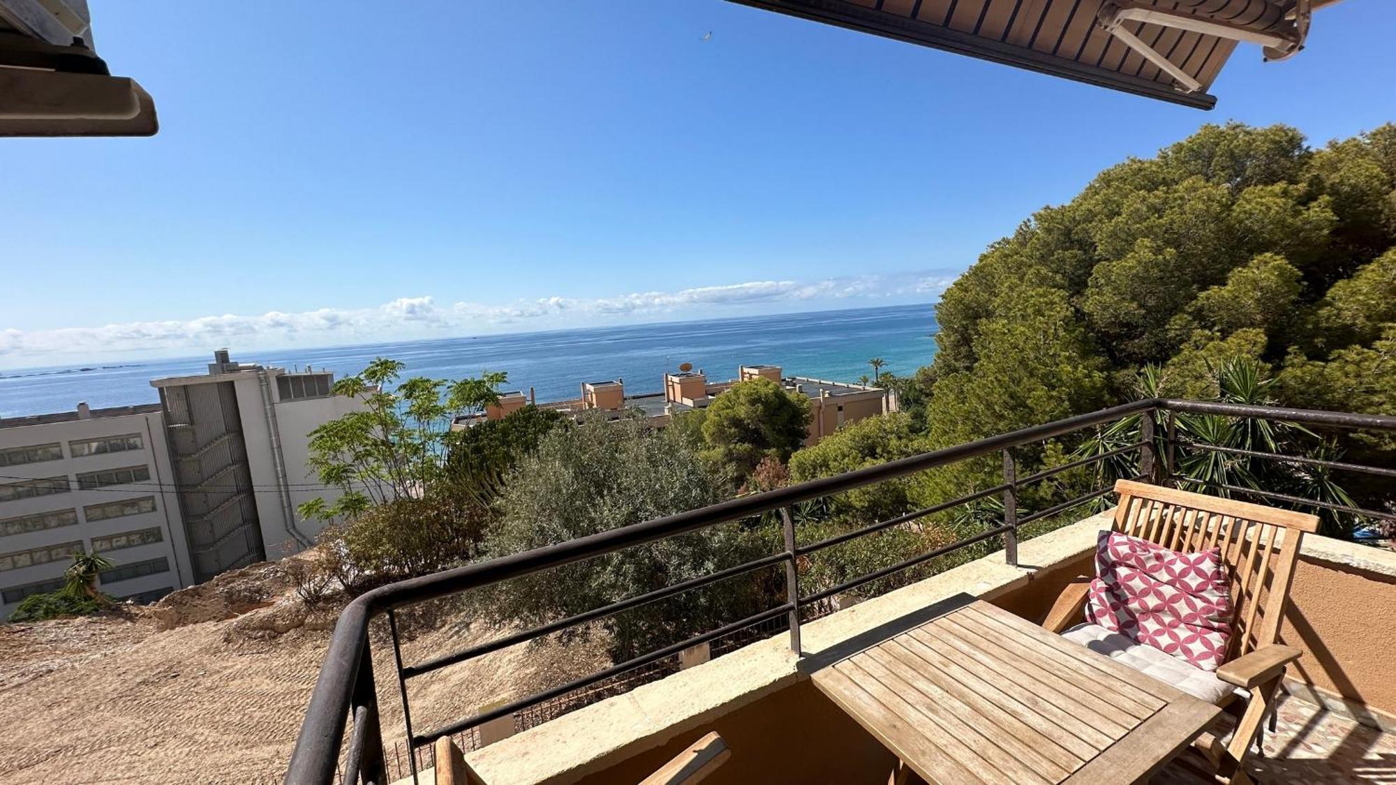 Pv20B, Amplio Apartamento Centrico, 50 Mt De La Playa Y Vistas Al Mar Villajoyosa Kültér fotó