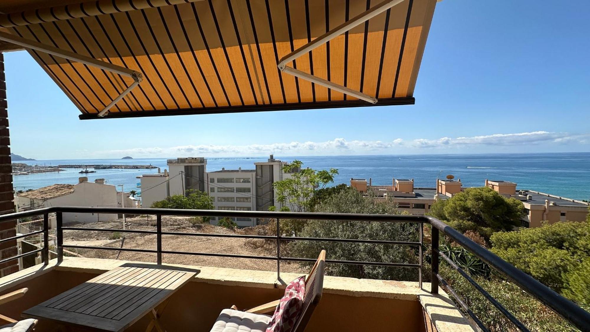 Pv20B, Amplio Apartamento Centrico, 50 Mt De La Playa Y Vistas Al Mar Villajoyosa Kültér fotó